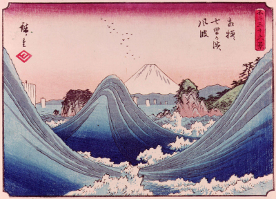 Wind blown waves at Shichi-ri