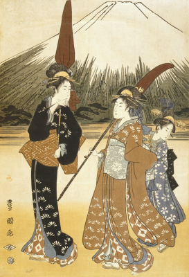 Walking towards Fujiyama, c.1765