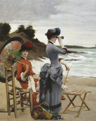 Elegant Ladies on the Beach