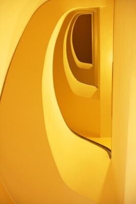 Yellow Spiral Staircase