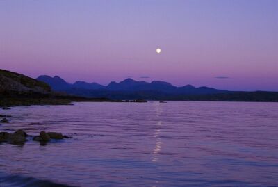 Moonrise Over The Cuillins - Skye