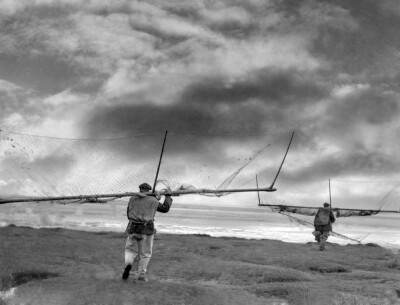 Salmon Fishers with their nets, 1943
